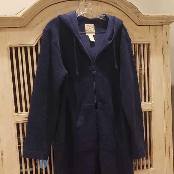 100 % Cozy Kenji Comfort Navy Blue Robe Size Med - Picture 1 of 9